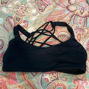 Black Lulu lemon sports bra
